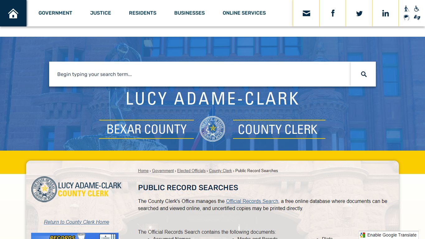 Public Record Searches | Bexar County, TX - Official Website